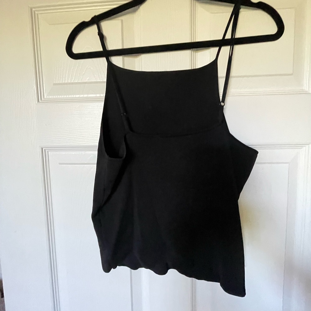 Zara Sleeveless Black Summer Top, Size L